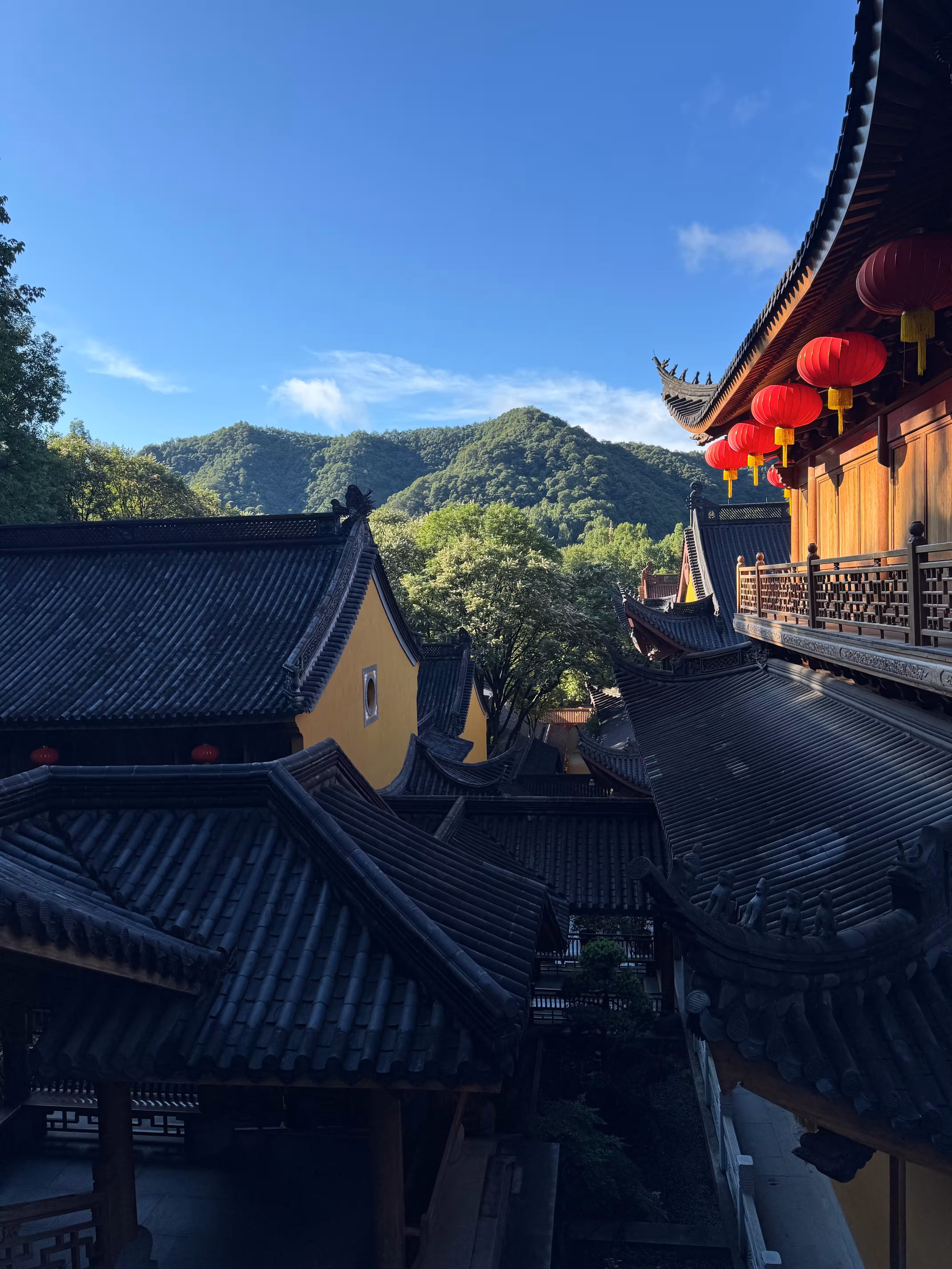 Ponto turístico popular no templo de Faxisi, em Hangzhou